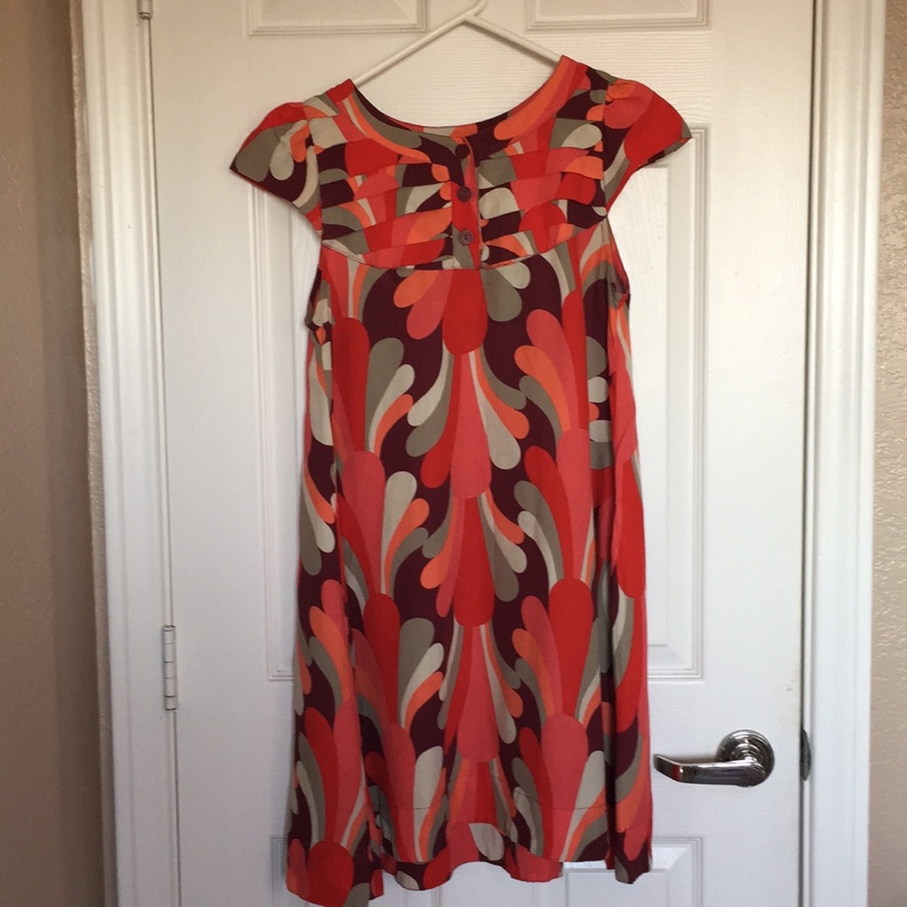 Totem printed cotton dress